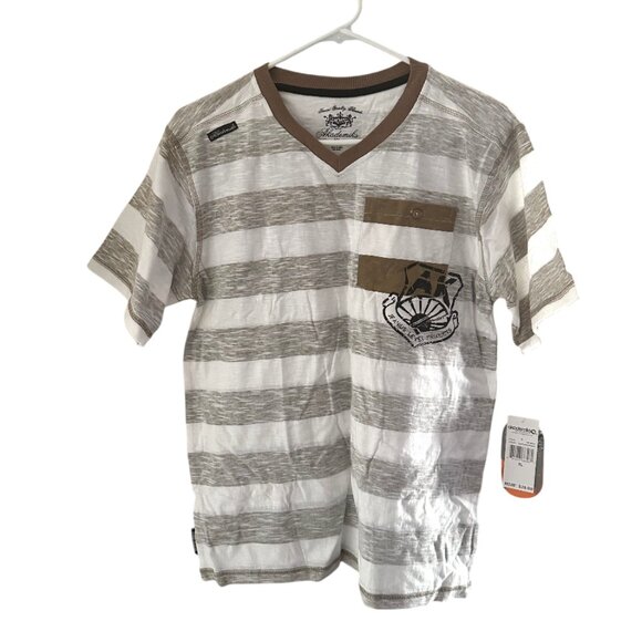 AKADEMIKS VINTAGE BOYS' STRIPED T-SHIRT, NWT - Picture 1 of 2